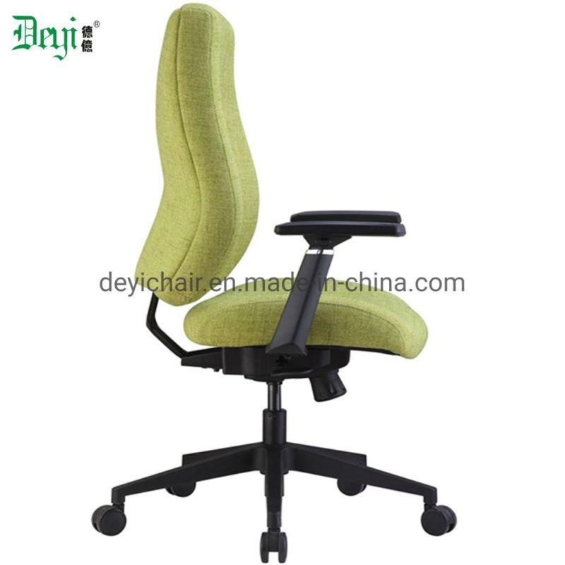 Green Color Fabric Normal Foam Modern Middle Back PU Adjustable Arm Office Computer Chair