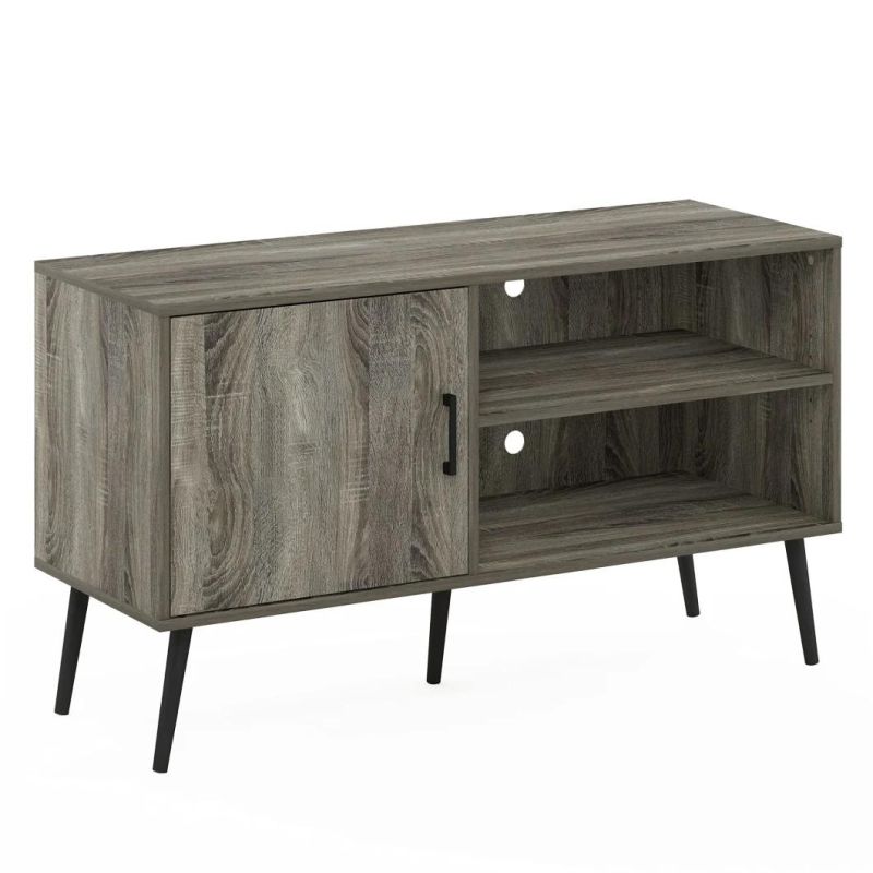 Style TV Stand with Wooden Leg