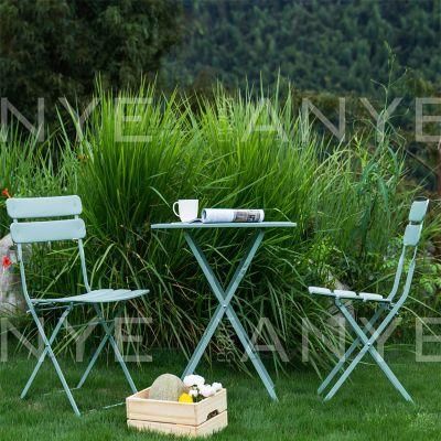 Modern Outdoor Furniture Portable Folding Dining Table and Chair for Backyard Decorative