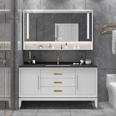 Modern Style Bathroom Cabinet Bathroom Furniture Cabinet Vanity with Rock Plate