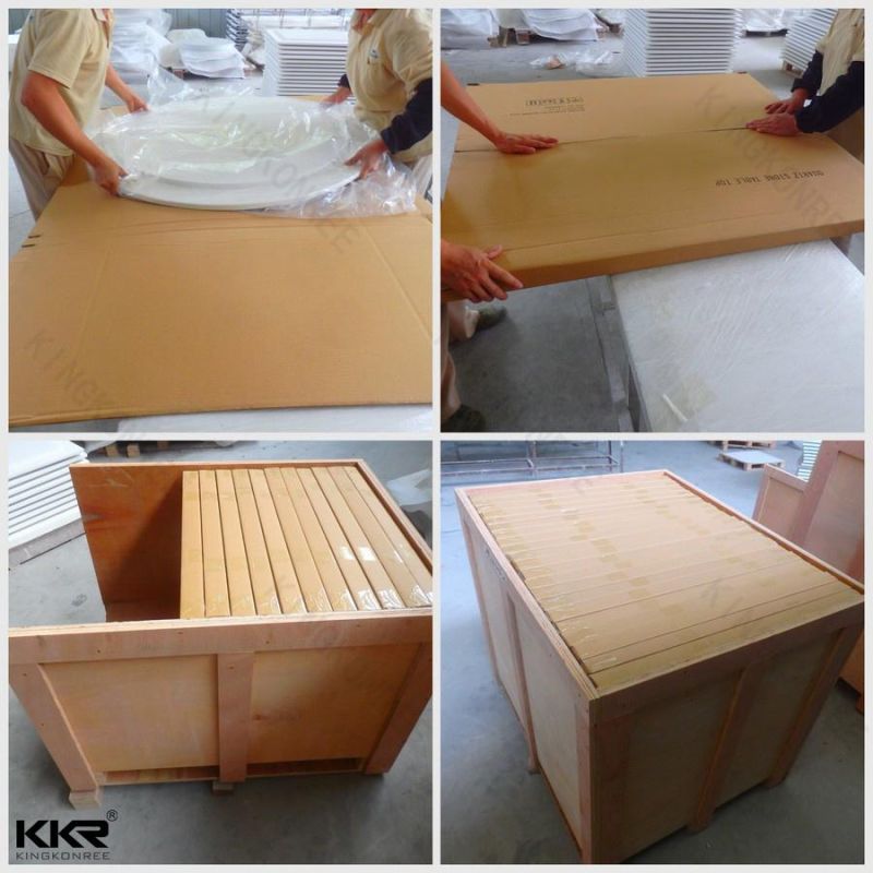 Kkr Modern Furniture Solid Surface Restaurant Corian Table Top