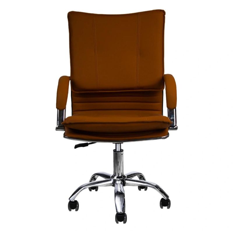 Lisung Modern Specification High Back Chrome Based Leather Office Chair