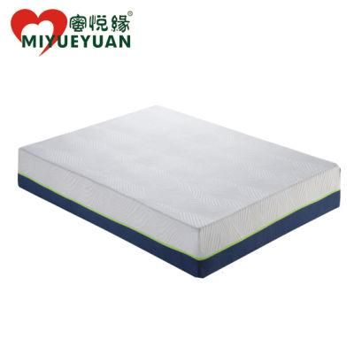 Modern Pillow Top Memory Foam and Natural Latex Spring Mattress Bed Room Furniture for Hotel and Home Queen Size