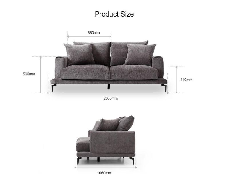 New Modern 1+2 Living Room Sofa Sets Sectional Couch Home Furniture