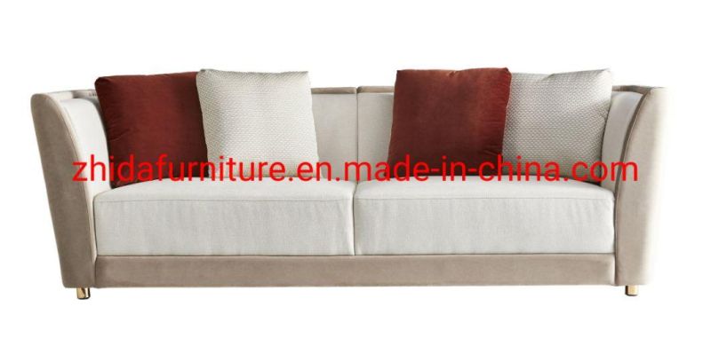 MID Back Living Room Armrest Sofa Set for Luxury Home Furniture