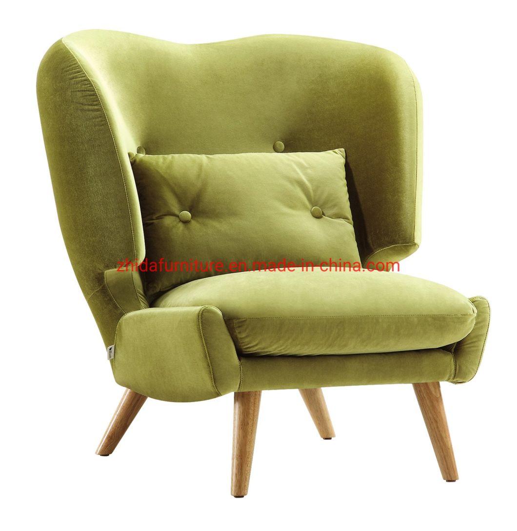 Modern Comfortable MID Back Public Coffee Shop Wooden Leg Chair