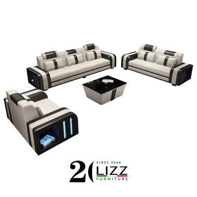 Canada Hot Sale Modern Living Room Furniture 1s+2s+3s Leather Sofa Set