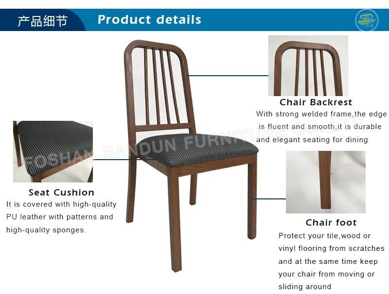 Solid Wood Grain Imitation Restaurant Chair Dining Furniture