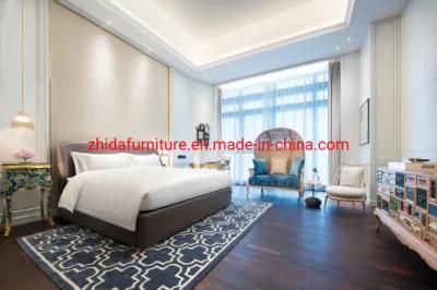 Modern King Bedroom Set Wooden Commercial Hotel Apartment Furniture Villa Luxury Leather Bed