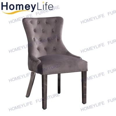 Lion Head Kncoker at Back Modern Furniture Dining Chair