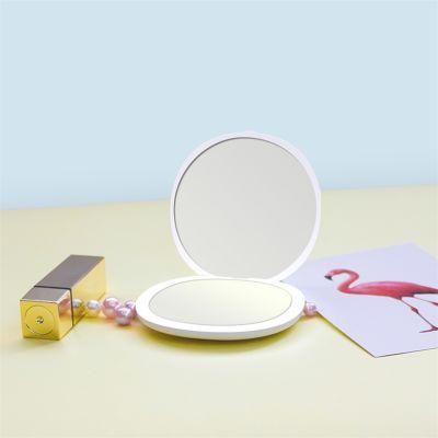 Promotion Gift 3X Magnifying Pocket Compact LED Lighted Makeup Mirror