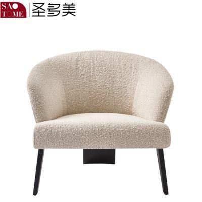 The New Hotel Family Living Room Can Be Customized with Fabric Leisure Chairs