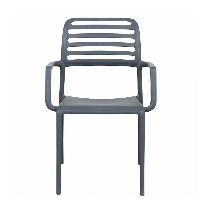 Wholesale Outdoor Furniture Modern Style Garden Furniture Monroe Plastic Chair Eco-Friendly PP Armrest Dining Chair