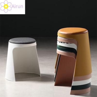 Hot Selling Portable Stacked Stacking Plastic PU Stools