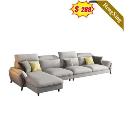 Foshan Factory Direct White Color Modern Home Living Room Office Sofas Customized Leisure Corner L Shape Sofa