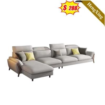Foshan Factory Direct White Color Modern Home Living Room Office Sofas Customized Leisure Corner L Shape Sofa