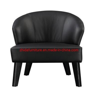 Modern Furniture Micro Fiber Leather Aparment Living Room Wooden Chair