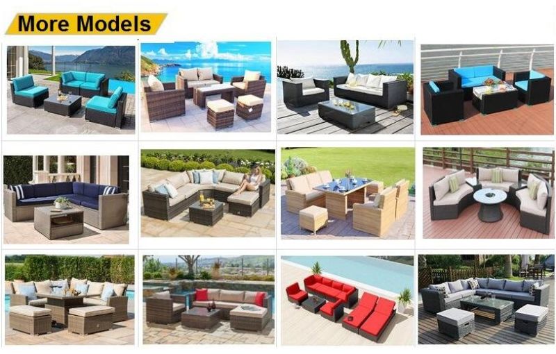 Wholesale Modern Style Outdoor Wicker Sofa Set Furniture for Home Hotel Garden Patio