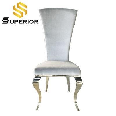 Modern Dining Furniture Kitchen Restaurant Light Blue Fabric Chair