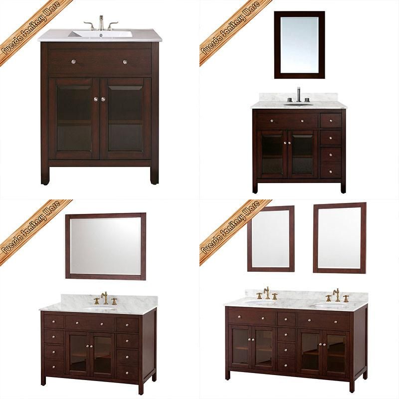 Fed-1007A Hot Sales Modern Solid Wood Bathroom Cabinets Bath Furniture