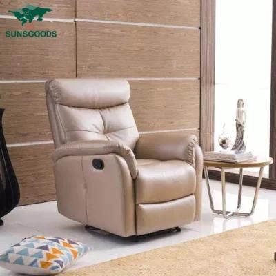 Luxury Classic European Design China Modern Style Sofa Bonded Leather Recliner Sofa