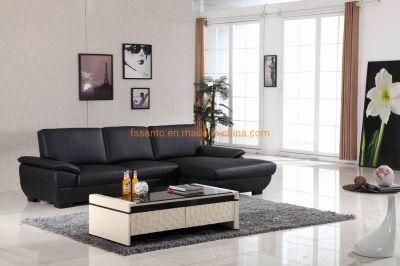 Top Grain Leather European Style Modern Living Room Home Furniture Leisure Sectional Sofa