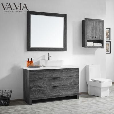 Vama 48 Inch Waterproof Melamine Bathroom Vanity Cabinets Furniture 758048