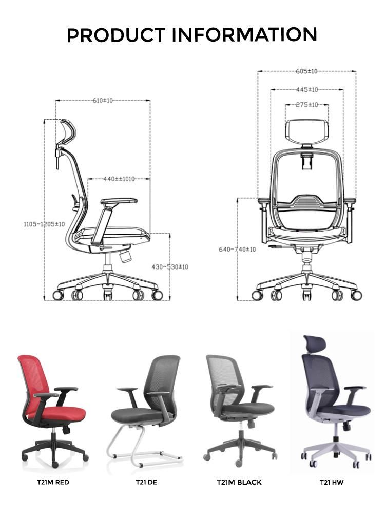 Furniture Modern Office Lift Swivel Mesh Fabric Computer Teller Chair