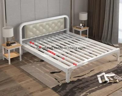 Europe Customised Adjustable Furniture Bedboard Upholstered Iron Wall Bed