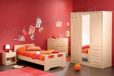 Bedroom Furniture Modern Pink Wooden Kids Bed for Girls (SZ-BF146)