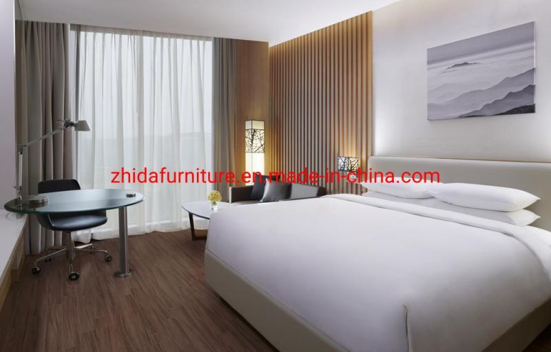 Saudi Arabia Modern 5 Star Commercial Resort Hilton Hotel Apartment Furniture Living Room Bedroom Wooden King Size Bed
