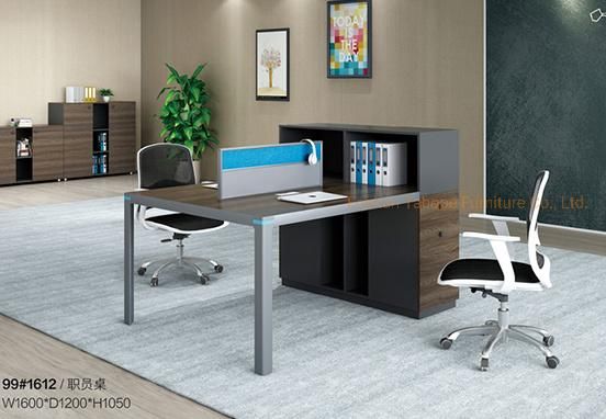 Modern Office Partition Furniture Wooden Melamine 4 Seats Workstation