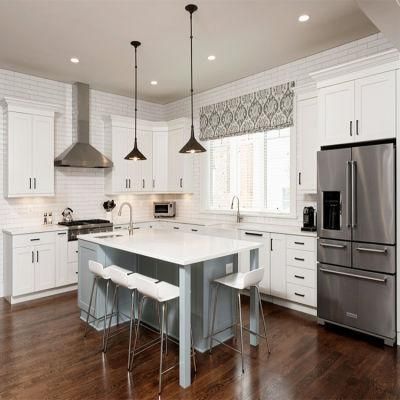 American Style Full Set New Kitchen Cabinets Furniture Modern Simple Design Wood Kitchen Cabinet