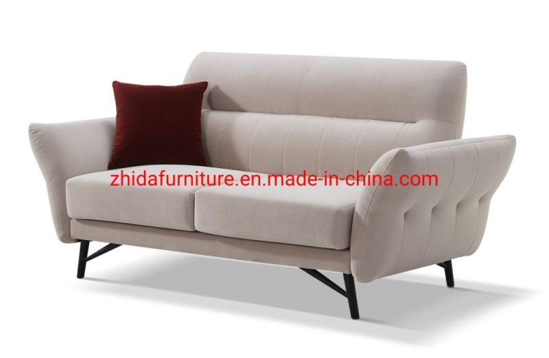 Villa Hotel Apartment Furniture Brown Fabric Modern Living Room Lobby Sofa Bedroom 1 2 3 Sectional Sofa with Armrest