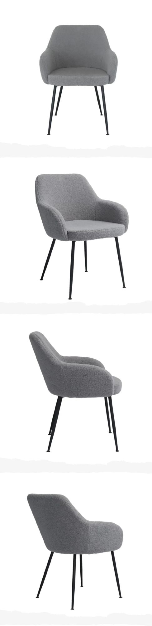 Modern Custom Armchair Living Room Chair Velvet Comfortable plastic Dining Chair