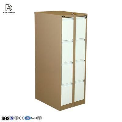4 Drawer Metal Office Filing Cabinet Furniture (Lock Bar)
