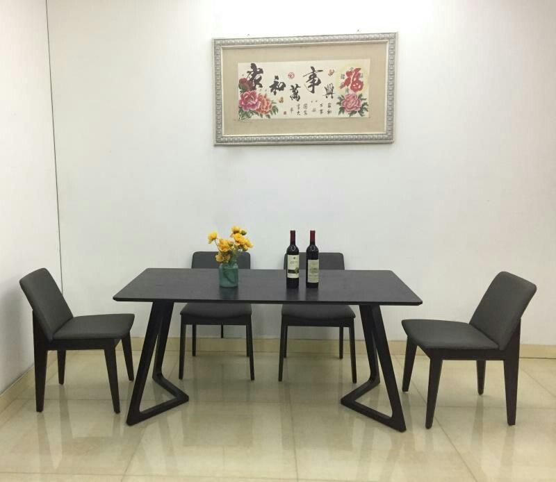 Nordic Wooden Home Furniture Dining Table Set Made in China Guangdong Manufacturer