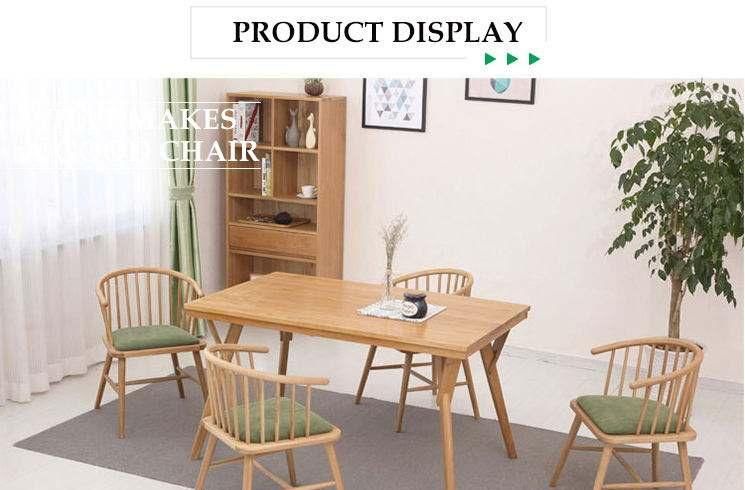 Furniture Modern Furniture Chair Home Furniture Wooden Furniture North Europe Contemporary Designer Real Wood Solid Oak Modern Commercial Hotel Dining Arm Chair