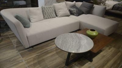 Fashion Home Furniture Loft and Apartment Smart Size Leisure Fabric Corner Sofa