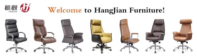 Modern Swivel Ergonomic Meeting PU Leather Office Chair with Aluminum Armrest