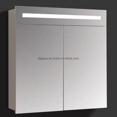 LED Mirror Cabinet Toilet Sanitary Ware Aluminum Profile MDF Bathroom Cabinet Vanity Cabinet Wall Medicine Cabinet