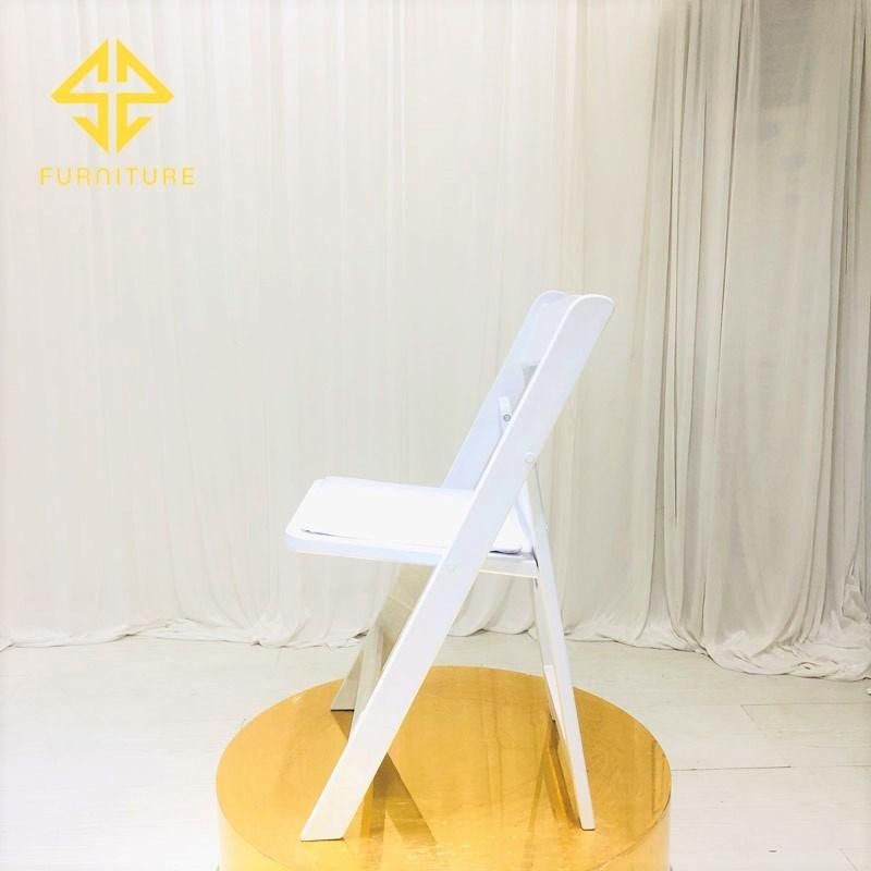 2021 Plastic Outdoor Furniture White Folding Dining Chair Hotel Wedding Events Chairs