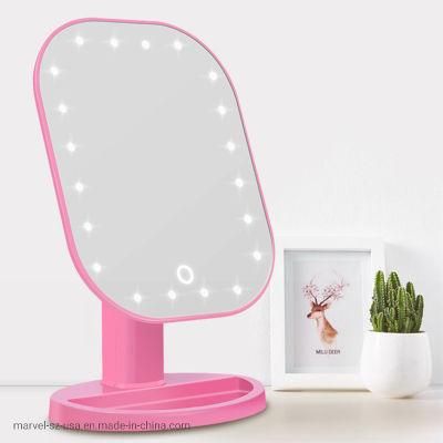 20 LED Touch Dimmer Switch Screen Tabletop Cosmetic Makeup Mirror