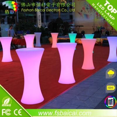 Portable Wireless Battery LED LED Cocktail Bar Table