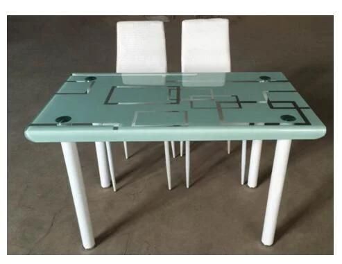 Modern Tempered Glass Dining Table Set