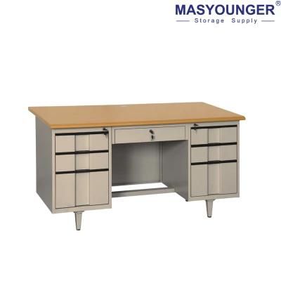 Cheap Modern Steel Office Desk Metal Computer Desk with Drawers