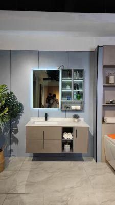 2022 New Melamine Bathroom Cabinet with Mirror Cabinet