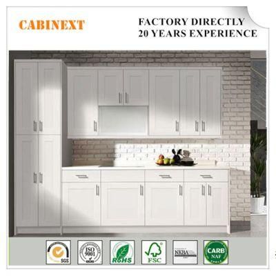 White Oak Modern Home Furniture Wooden Kitchen Cabinet