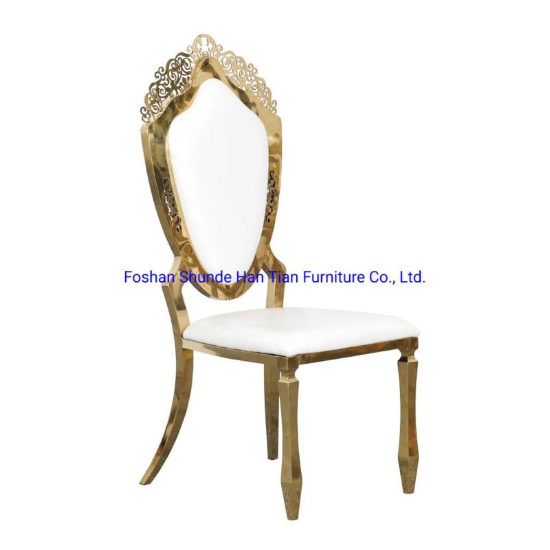 Hantian Foshan China Supplier Best Selling High Hang Back Dining Chair
