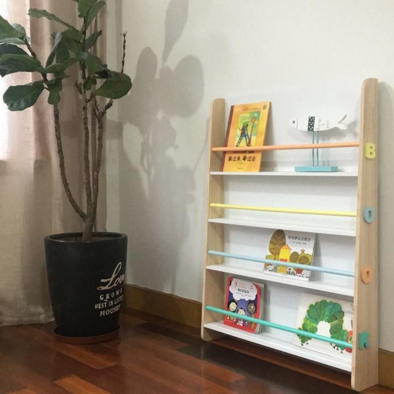 Children′s Bedroom Furniture Kids School Furniture Wooden Bookcase Modern Bookshelf Bookrack